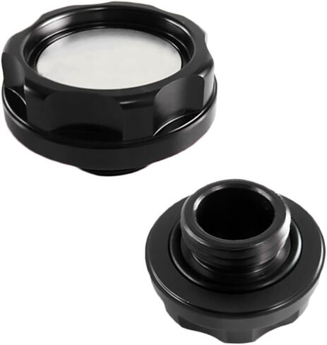 غطاء غطاء حشو زيت محرك الغاز من سبائك الألومنيوم متوافق مع Nissan Nismo 240sx 350z 370z RX7 G35 G37 GT-R Livna Qashqai Sunny Sylphy Tiida (NISMO #2-أسود) in Kuwait