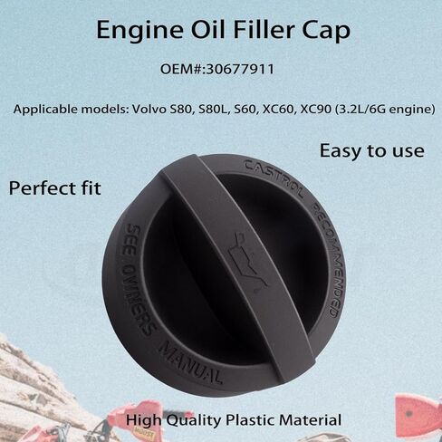 غطاء تعبئة زيت المحرك 30677911، LR004294، OC131 لشركة فولفو: S60، S80، S80L،V60، V70، XC70، XC60، XC90. لاند روفر: فريلاندر 2 (L359)، ديسكفري سبورت، رينج روفر إيفوك. جاكوار: X-Type، XF، XJ. in Kuwait