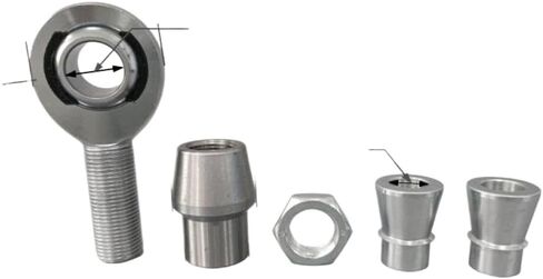 M18 Metric Rod End Joint Kit Compatible With Automotive And Industrial Rod Ends Jam Nuts Weldable Bung Spacer(M18 Left Thread) in Saudi Arabia