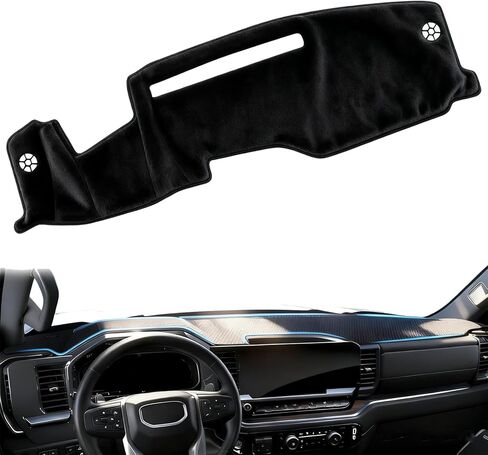 Dash Cover Mat Fit for 2022-2024 2025 2026 Silverado & GMC Sierra 1500 2500HD 3500HD Accessories with HUD Dashboard,Non-Slip Dash Protector Cover Pad (Only fits 13.4 in Screen) in Saudi Arabia