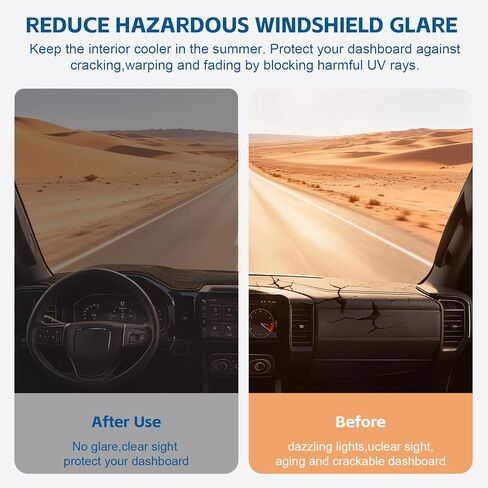 Dash Cover Mat Fit for 2022-2024 2025 2026 Silverado & GMC Sierra 1500 2500HD 3500HD Accessories with HUD Dashboard,Non-Slip Dash Protector Cover Pad (Only fits 13.4 in Screen) in Saudi Arabia