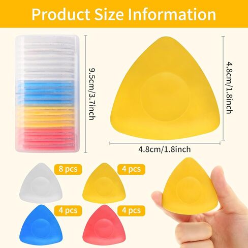 20 Pcs Tailors Chalk,Triangle Sewing Chalk for Fabric, Fabric Markers for Quilting,Tailoring and DIY Crafts with Storage Box(4 Colors) in Saudi Arabia