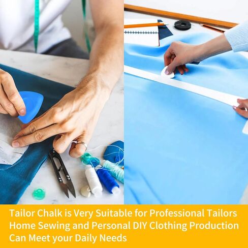20 Pcs Tailors Chalk,Triangle Sewing Chalk for Fabric, Fabric Markers for Quilting,Tailoring and DIY Crafts with Storage Box(4 Colors) in Saudi Arabia