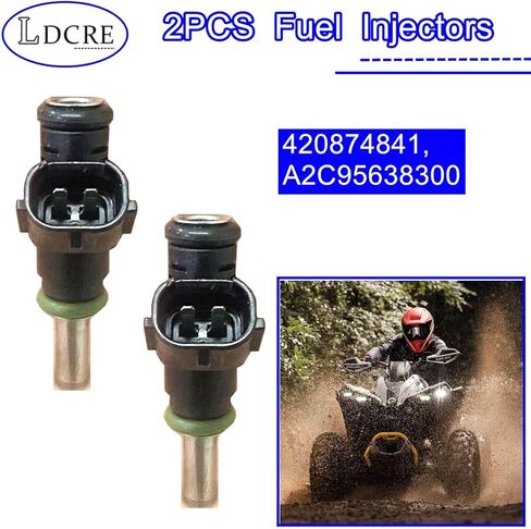 Fuel Injectors Set of 2 Compatible with Can-Am Renegade 850 2016-2023, Traxter HD10 2017-2019, HD9 2022-2023, Commander 800R/Max 800R 2020, Outlander 450 2020-2023 | Replace 420874841, A2C95638300 in Kuwait