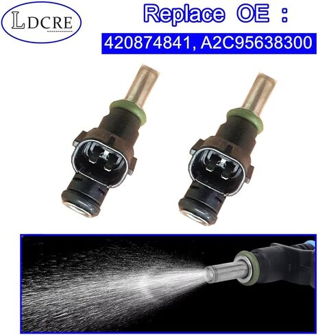 Fuel Injectors Set of 2 Compatible with Can-Am Renegade 850 2016-2023, Traxter HD10 2017-2019, HD9 2022-2023, Commander 800R/Max 800R 2020, Outlander 450 2020-2023 | Replace 420874841, A2C95638300 in Kuwait
