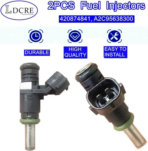 Fuel Injectors Set of 2 Compatible with Can-Am Renegade 850 2016-2023, Traxter HD10 2017-2019, HD9 2022-2023, Commander 800R/Max 800R 2020, Outlander 450 2020-2023 | Replace 420874841, A2C95638300 in Kuwait