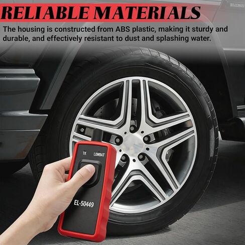 Car TPMS Reset Tool, TPMS Activation Tool, Relearn Tool for Vehicle Tire Pressure Monitor System Sensor Activation, Tire Sensor TPMS Reset Tool, Universal for Most Cars, Trucks, SUVs (Red) in Kuwait