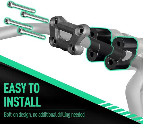 2" Aluminum Handlebar Riser Extension Kit with Mount Clamps | Easy Install No Drilling Fit for Can-Am Spyder F3 All Years & RT 2020+ in Kuwait