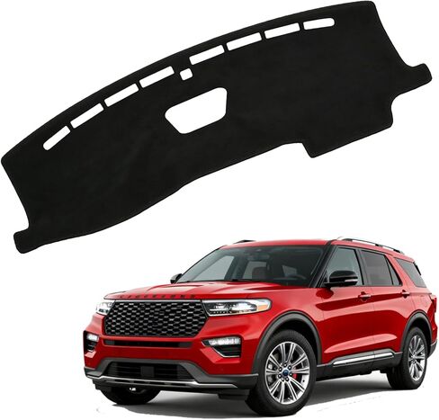 Dash Cover Mat for Ford Explorer 2020 2021 2022 Base/XLT(Most Popular)/ST-Line/Limited/Timberline/ST/Limited Hybrid Accessories,Car Dashboard Cover Non-Slip Carpet,Sunshield Glare Dash Cover in Saudi Arabia