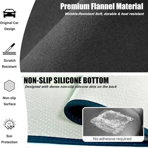 Dash Cover Mat for Ford Explorer 2020 2021 2022 Base/XLT(Most Popular)/ST-Line/Limited/Timberline/ST/Limited Hybrid Accessories,Car Dashboard Cover Non-Slip Carpet,Sunshield Glare Dash Cover in Saudi Arabia
