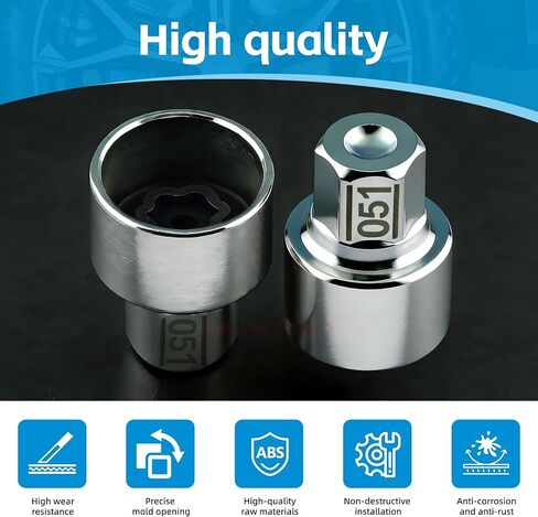 #051 for BMW Wheel Locking nut Key Compatible with BMW 1 3 5 7 8 X2 X3 X5 X6 Wheel Lock Key,Anti-Theft Lug Nut Removal Tool in Kuwait