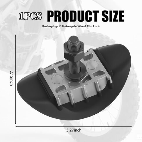 1.6" Motorcycle Rim Lock,Heavy Duty Aluminum Motorcycle Wheel Lock for Rim with Rubber Liners for Reducing Inner Tube Wear,Professional Rims Locks Dirt Bike Fits 1.6″ Wide Rims in Saudi Arabia