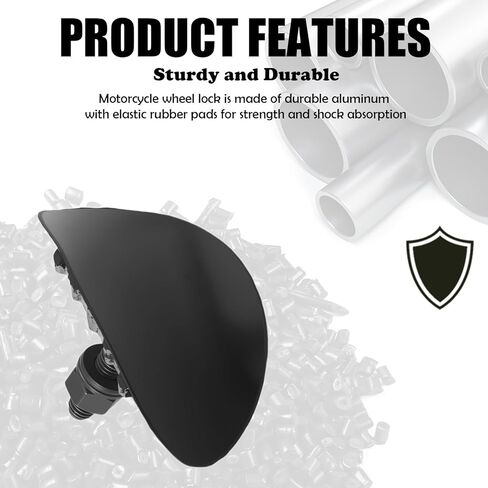 1.6" Motorcycle Rim Lock,Heavy Duty Aluminum Motorcycle Wheel Lock for Rim with Rubber Liners for Reducing Inner Tube Wear,Professional Rims Locks Dirt Bike Fits 1.6″ Wide Rims in Saudi Arabia