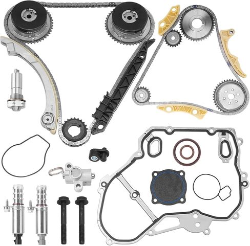 Engine Timing Chain Kit W/VVT Sprocket Actuator Solenoid Valve Kit Compatible with Chevy Equinox, Malibu, Impala, Buick LaCrosse, Regal, GMC Terrain, Pontiac G5, LaCrosse, Regal & More, DOHC, 2.2 2.4L in Saudi Arabia