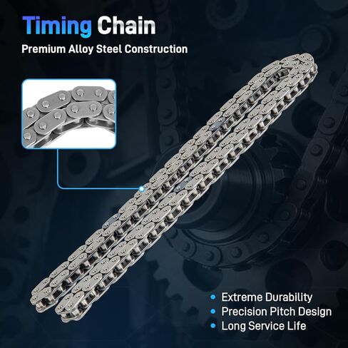 Engine Timing Chain Kit W/VVT Sprocket Actuator Solenoid Valve Kit Compatible with Chevy Equinox, Malibu, Impala, Buick LaCrosse, Regal, GMC Terrain, Pontiac G5, LaCrosse, Regal & More, DOHC, 2.2 2.4L in Saudi Arabia