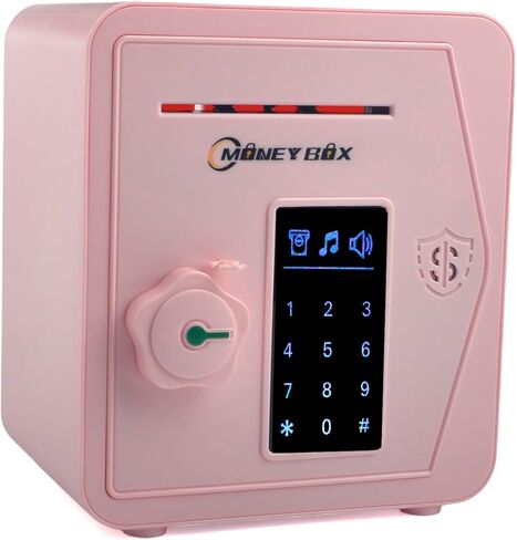Piggy Bank for Girls Boys Toy Large Electronic Money Coin Banks Money Saving Box with Password, Kids Safe Money Jar for Adults Great Gift Toy Bank for Kids (Blue) in Kuwait