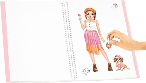 كتاب ملصقات Depesche 13486 TOPModel Dress Me Up مع 20 صفحة من تصميمات قوالب DIY المطبوعة مسبقًا بما في ذلك 7 أوراق من الملصقات in Kuwait