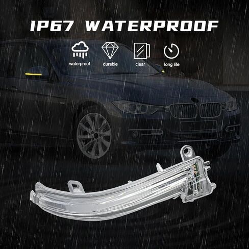 Car Rear View Mirror Indicators Lamp Compatible with bmw 1 2 3 4 Ser F20 F21 F22 F32 F30 F31 F34 GT F35 Turn Signal Blinker Light Accessorie in Saudi Arabia
