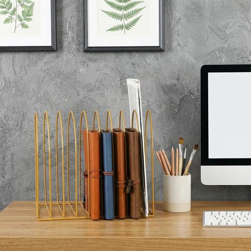 2 حزمة منظم الملفات السلكية للمكتب، 9 فتحات منظم الملفات الذهبية حامل الملفات المعدنية كونترتوب مجلد حامل رفوف لتخزين الموثق مكتب المنزل التصوير الفوتوغرافي الدعامة in Kuwait