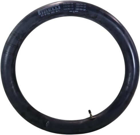 Pirelli Heavy Duty Off-Road Inner Tube - Fits 100/90-19 to 120/90-19 Dirt Bike Tires; Butyl Rubber Tube with TR-4 Metal Valve Stem for Enduro, Motocross, and Cross-Country Racing; NHS Off-Road Use in Kuwait