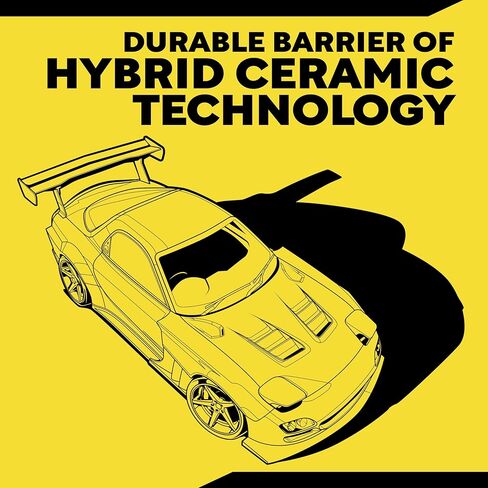 بخاخ شمع السيراميك الهجين من Meguiar، 6 عبوات (6 × زجاجات 26 أونصة = إجمالي 156 أونصة)، شمع السيارة السيراميك الهجين SiO2 للطلاء الخارجي، رش عند الشطف للحماية مع خرز مائي شديد in Kuwait