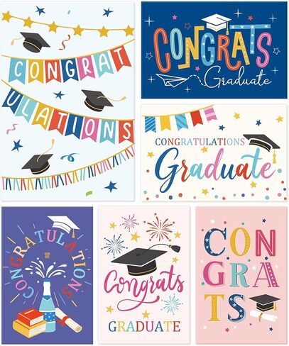 24 Pack Congratulations Graduate Cards with Envelopes, Bulk Graduation Cards for Him Her, High School College Graduation Gifts in Saudi Arabia