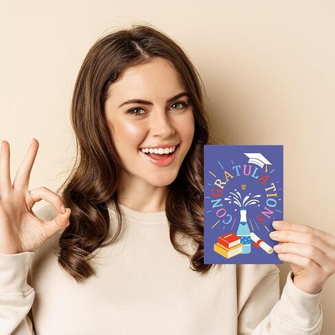 24 Pack Congratulations Graduate Cards with Envelopes, Bulk Graduation Cards for Him Her, High School College Graduation Gifts in Saudi Arabia