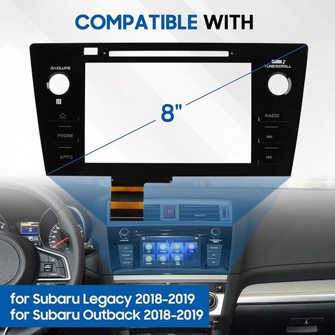 استبدال محول رقمي لشاشة اللمس الراديو متوافق مع Subaru Legacy & Outback 2018 2019، استبدال الجزء # 86471-AL65A 86471-AL65B 86471-AL66A 86471-AL68A (زر الهاتف) in Kuwait