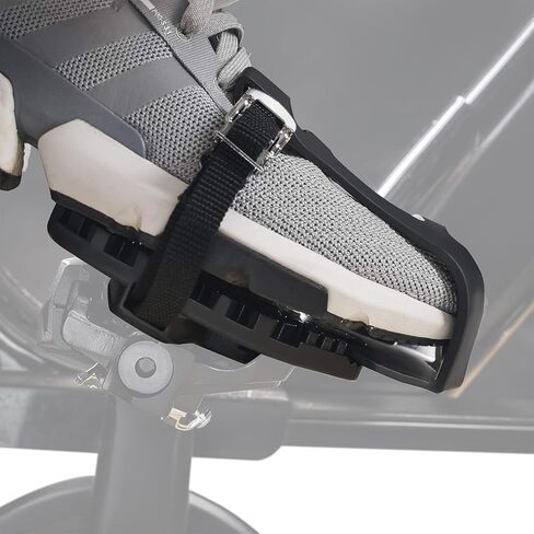 NICEDACK قفص قابل للتعديل لأصابع الدراجة لدراجة Peloton ودراجة Peloton + الدواسات، أقفاص أصابع الدراجة لدواسات Peloton، محولات أقفاص أصابع القدم متوافقة مع دواسات دلتا المظهر للأحذية العادية in Saudi Arabia