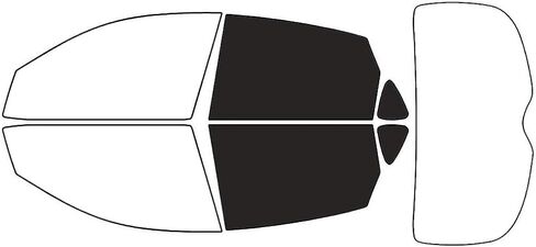 Rvinyl Window Tint Kit Compatible with Infiniti Ex35 2008-2012 - Back Precut Kit - 20% in Saudi Arabia