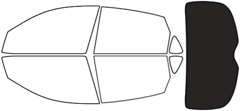 Rvinyl Window Tint Kit Compatible with Infiniti Ex35 2008-2012 - Back Precut Kit - 20% in Saudi Arabia