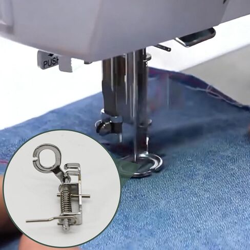 4pcs Free Motion Quilting Foot for Sewing Machines, Universal Low/High Shank, Adjustable Height Metal Spring-Loaded Open Toe Presser Foot, for Ruler Work, Hand-Guided Quilting & Embroidery in Saudi Arabia