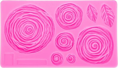 Flower Pattern Silicone Mold, DIY Cake Chocolate Soap Candle Resin, with Flexible Non Stick Surface, for Crafting Baking Decorations in Kuwait