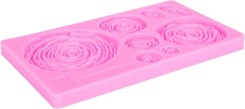 Flower Pattern Silicone Mold, DIY Cake Chocolate Soap Candle Resin, with Flexible Non Stick Surface, for Crafting Baking Decorations in Kuwait