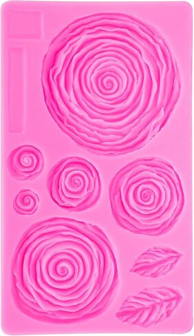Flower Pattern Silicone Mold, DIY Cake Chocolate Soap Candle Resin, with Flexible Non Stick Surface, for Crafting Baking Decorations in Kuwait
