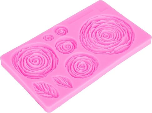 Flower Pattern Silicone Mold, DIY Cake Chocolate Soap Candle Resin, with Flexible Non Stick Surface, for Crafting Baking Decorations in Kuwait