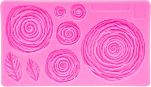 Flower Pattern Silicone Mold, DIY Cake Chocolate Soap Candle Resin, with Flexible Non Stick Surface, for Crafting Baking Decorations in Kuwait