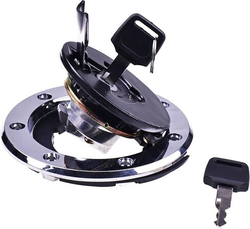 Fuel Gas Tank Cap Lock Kit 51049-0022 51049-0018 Compatible with Kawasaki Ninja 250 250R EX250 ZX10 ZX9R ZX900C ZX-6 ZX-7 1000R Replaces 51049-1091 Cover Lock in Kuwait