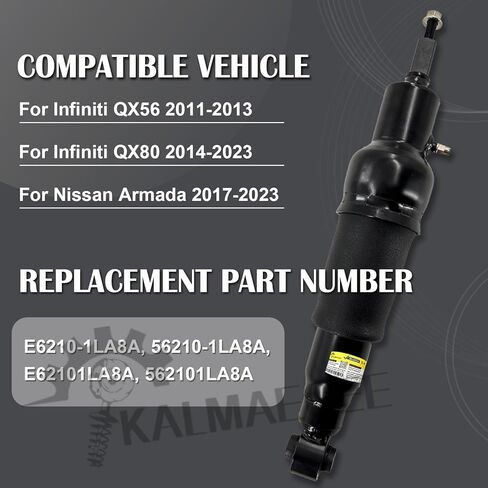 2 قطعة دعامات امتصاص الصدمات الخلفية بدون هيدروليكي متوافقة مع إنفينيتي QX56 2011-2013، لإنفينيتي QX80 2014-2023، لنيسان أرمادا 2017-2023 in Kuwait