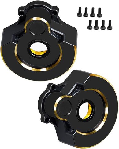 Brass Portal Covers Weights Upgrades Part for 1/10 TRX-4 RC Crawler,2PCS Brass Portal Covers Weights,Black in Kuwait