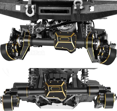 Brass Portal Covers Weights Upgrades Part for 1/10 TRX-4 RC Crawler,2PCS Brass Portal Covers Weights,Black in Kuwait