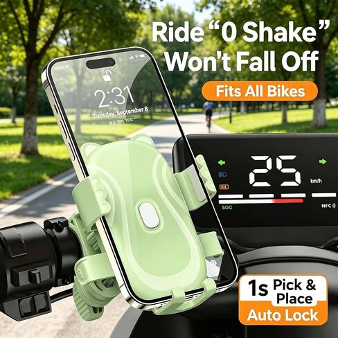 Bike Phone Holder,360° Rotation,Motorcycle Phone,Mount for 4.7-7.2" Devices,Universal Bicycle Phone,Mount for iPhone & Android on Scooter,Mountain Bike,Golf Cart in Kuwait
