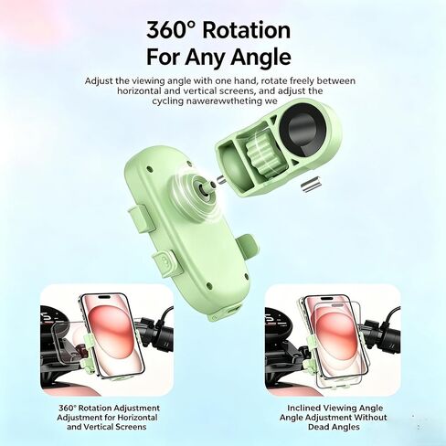 Bike Phone Holder,360° Rotation,Motorcycle Phone,Mount for 4.7-7.2" Devices,Universal Bicycle Phone,Mount for iPhone & Android on Scooter,Mountain Bike,Golf Cart in Kuwait