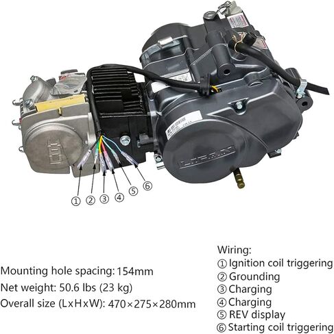 TDPRO Lifan 140cc 4-Stroke Racing Engine Motor Set و CDI ملف الإشعال لـ XR50 CRF50 XR CRF 50 70 ATC70 الترابية دراجة الطرق غير الممهدة دراجة نارية in Kuwait