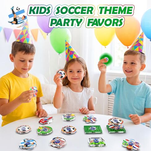 24 Pack 2026 World Cup Soccer Fidget Spinners - Soccer Party Favors : Anxiety Toy Stress Relief Fidgets Bulk Toys for Kids Boys Girls, Party Goodie Bags Stuffers, Classroom Prizes, Fun Gifts in Saudi Arabia