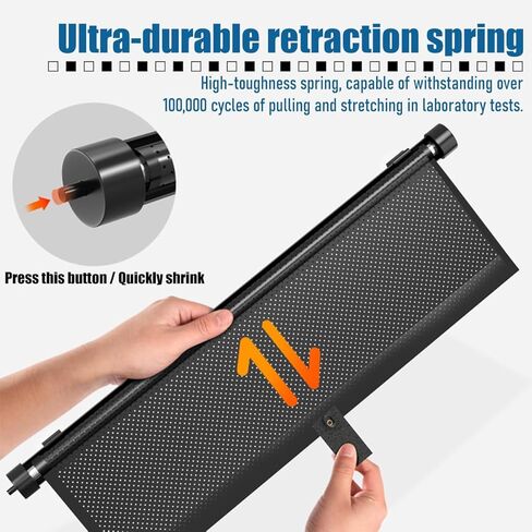 2PCS Car Window Shades for Baby, Retractable Auto Sun Shade Blocker with Suction Cups, Roller Vehicle Side Window Glare Shield UV Rays Protection Accessory, Universal Fit (15.75 x 17.72 Inch) in Saudi Arabia