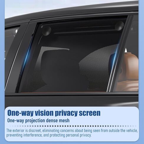 2PCS Car Window Shades for Baby, Retractable Auto Sun Shade Blocker with Suction Cups, Roller Vehicle Side Window Glare Shield UV Rays Protection Accessory, Universal Fit (15.75 x 17.72 Inch) in Saudi Arabia