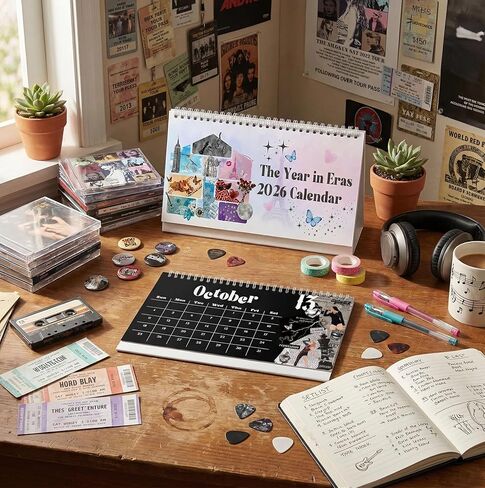 Singer Inspired Desk Calendar 2026 Best Era Design Gift for Music Fans Desk Decoration for Home & Office in Saudi Arabia
