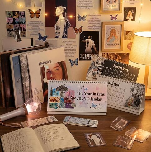 Singer Inspired Desk Calendar 2026 Best Era Design Gift for Music Fans Desk Decoration for Home & Office in Saudi Arabia
