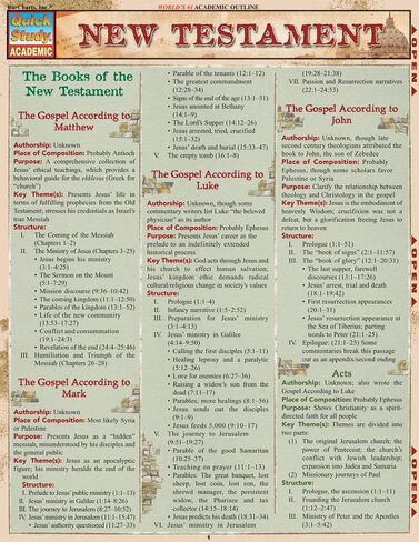 New Testament: QuickStudy Laminated Reference Guide (QuickStudy Academic) in Saudi Arabia